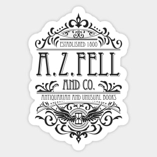 Good Omens: A.Z. Fell Book Shop (dark) Sticker